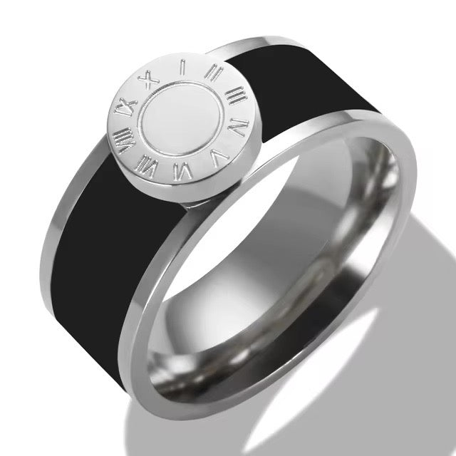 Classy Roman Numeral Bangle Bracelet and Rings