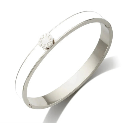 Classy Roman Numeral Bangle Bracelet and Rings