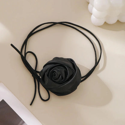 Classy Rose Floral Choker Necklace