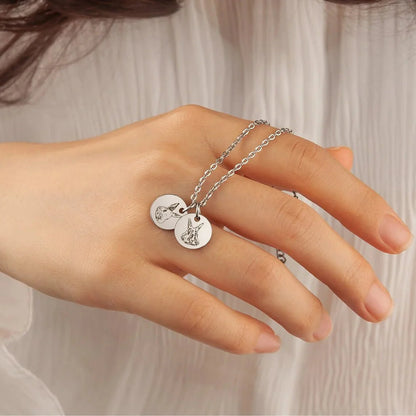 Custom Pet Face Pendant Bracelet