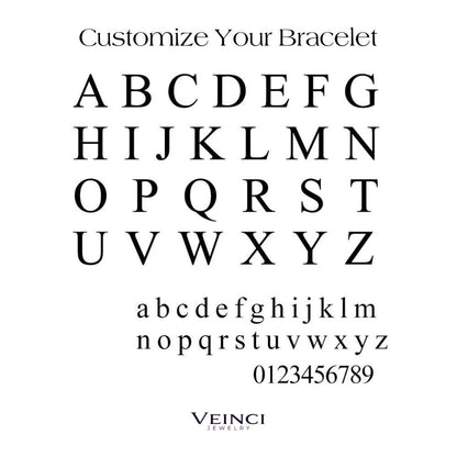 Customized Name & Birthstone Chain Bracelet