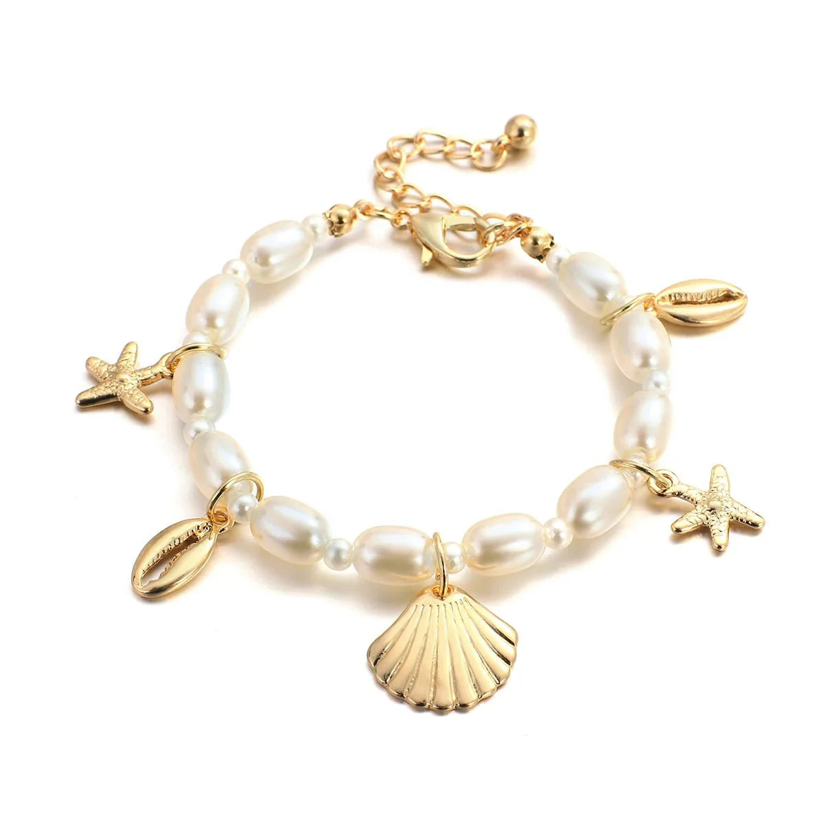 Dainty Beach Adventure Pearl Bracelet