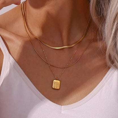 Dainty Birth Month Flower Necklace