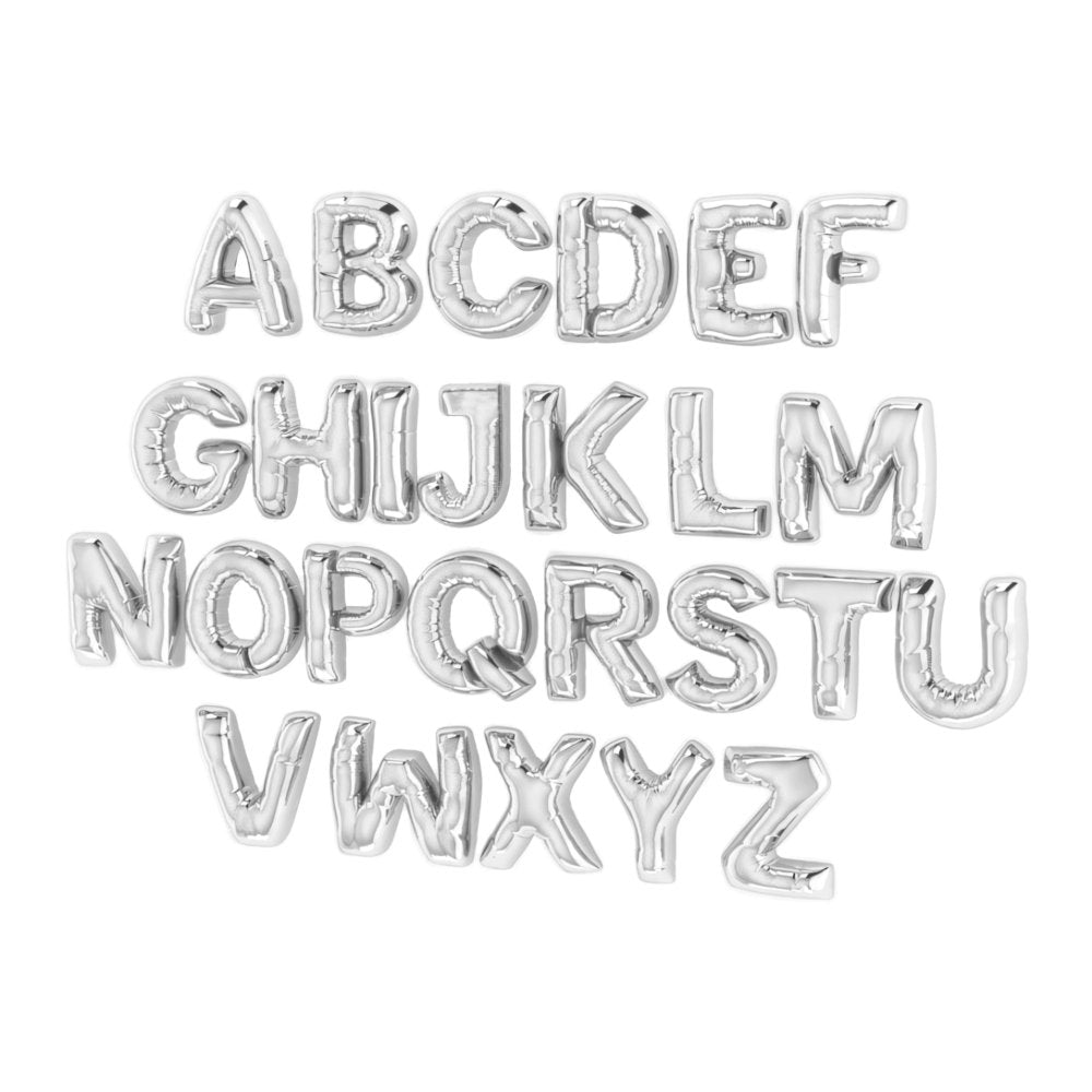 Bubble Letter Initial Necklace