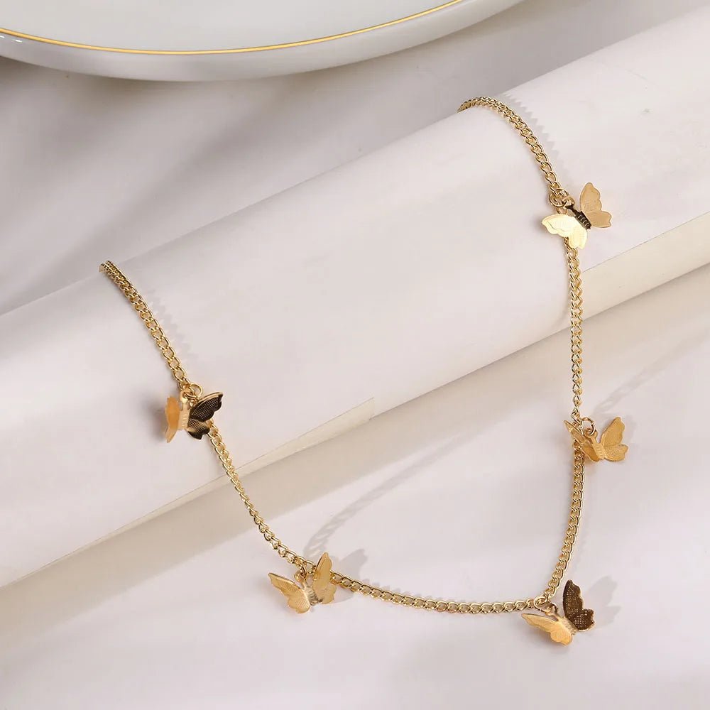 Dainty Butterfly Choker Necklace