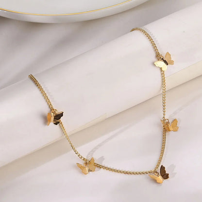Dainty Butterfly Choker Necklace