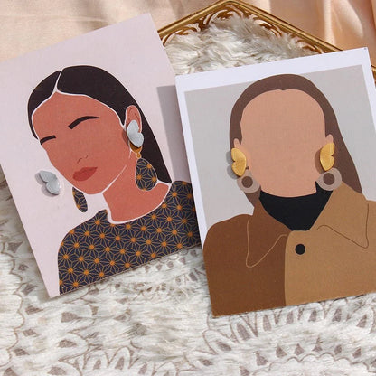 Dainty Butterfly Wings Stud Earrings