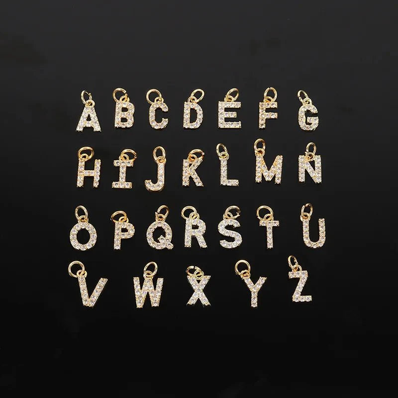 Dainty Chain Diamond Initial Bracelet