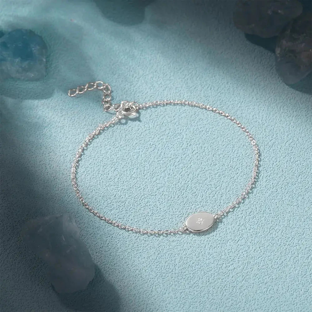 Dainty Chain North Star Bracelet