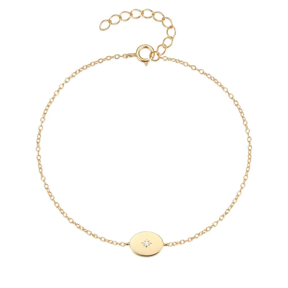 Dainty Chain North Star Bracelet