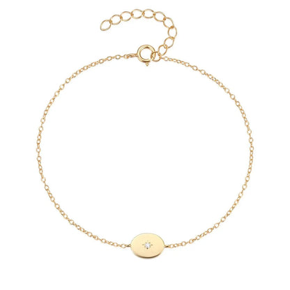 Dainty Chain North Star Bracelet
