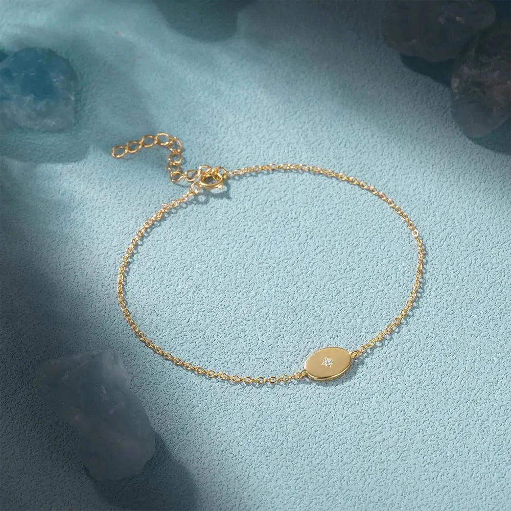 Dainty Chain North Star Bracelet