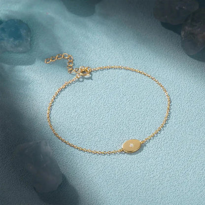 Dainty Chain North Star Bracelet