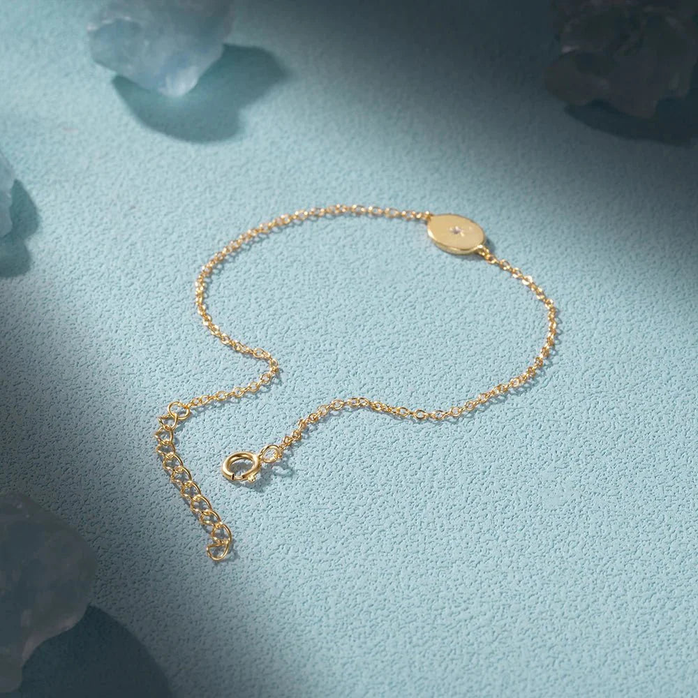 Dainty Chain North Star Bracelet