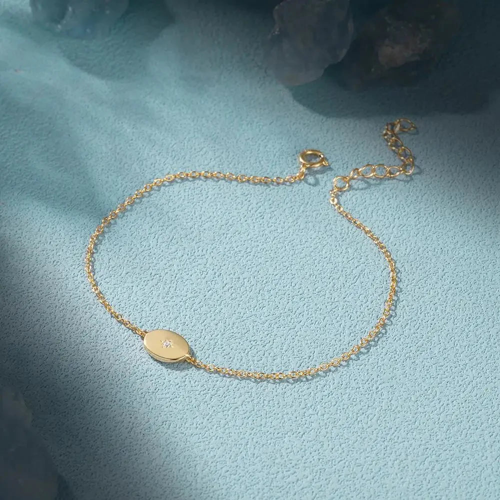 Dainty Chain North Star Bracelet