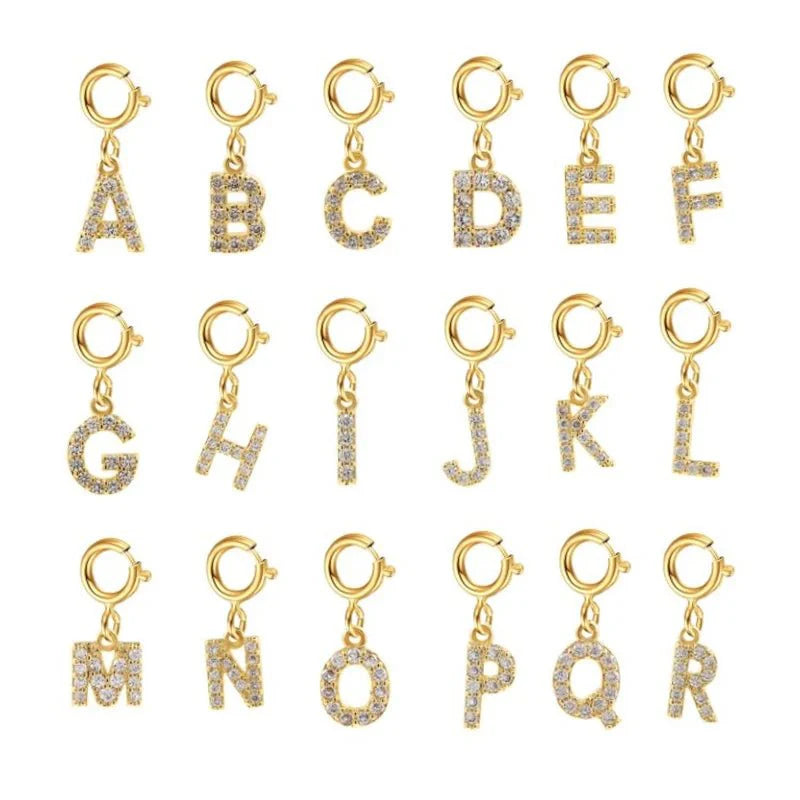 Dainty Cuban Figaro Chain Letter Initial Bracelet