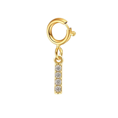 Dainty Cuban Figaro Chain Letter Initial Bracelet