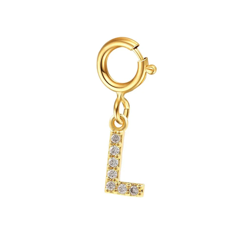 Dainty Cuban Figaro Chain Letter Initial Bracelet