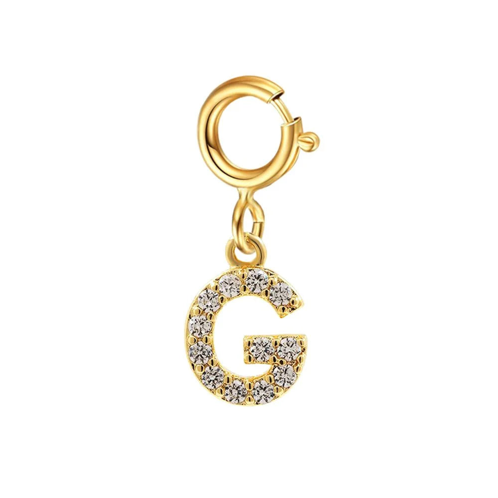 Dainty Cuban Figaro Chain Letter Initial Bracelet