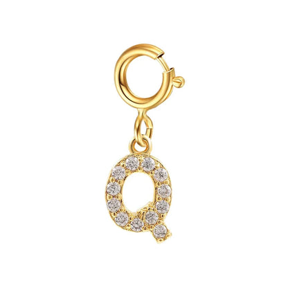 Dainty Cuban Figaro Chain Letter Initial Bracelet