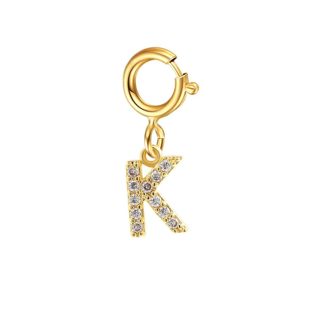 Dainty Cuban Figaro Chain Letter Initial Bracelet