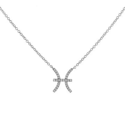 Dainty Diamond Zodiac Sign Necklace