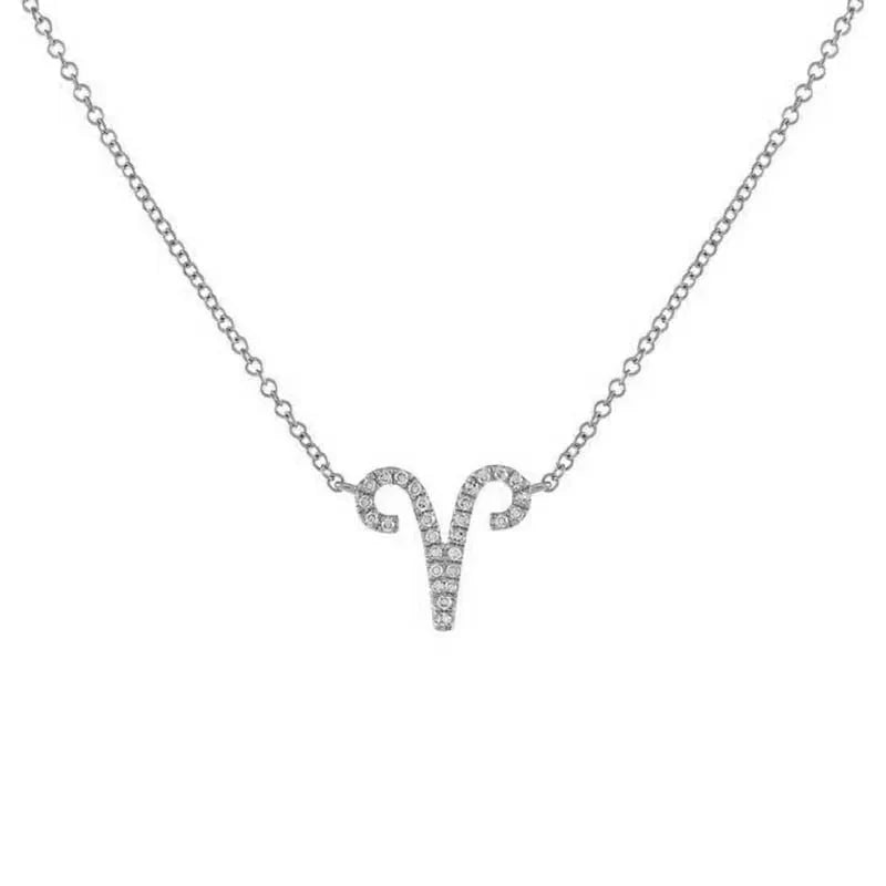 Dainty Diamond Zodiac Sign Necklace
