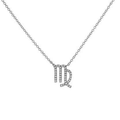 Dainty Diamond Zodiac Sign Necklace