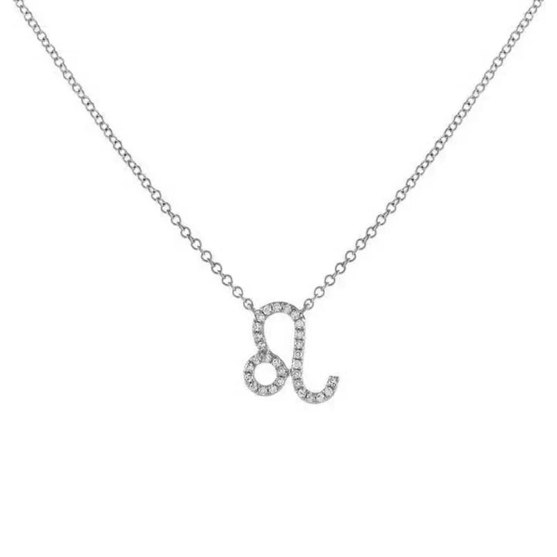 Dainty Diamond Zodiac Sign Necklace