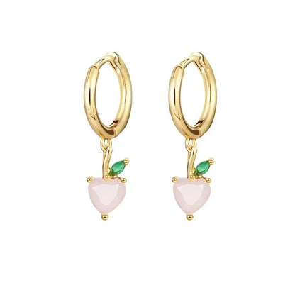 Dainty Fruit Hoop & Stud Earrings