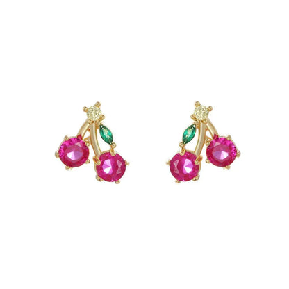 Dainty Fruit Hoop & Stud Earrings