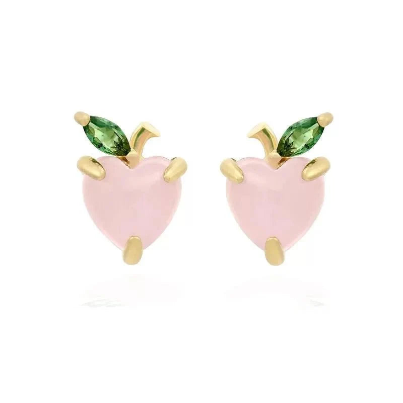 Dainty Fruit Hoop & Stud Earrings