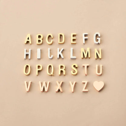 Dainty Heart & Birthstone Letter Initial Necklace