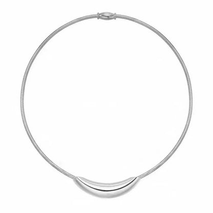 Dainty Modern Curve Choker Necklace
