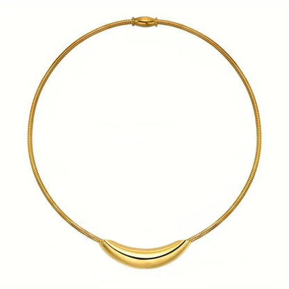 Dainty Modern Curve Choker Necklace