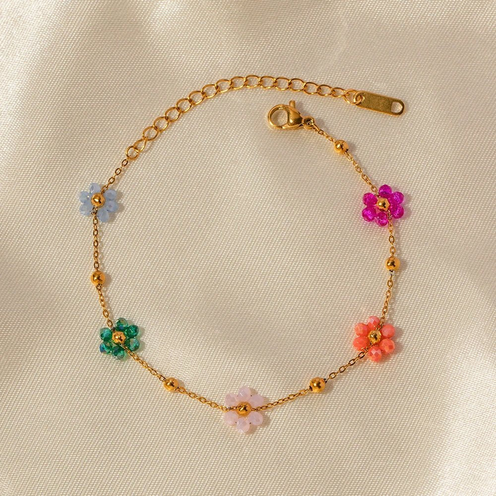Dainty Spring Floral Jewelry Set