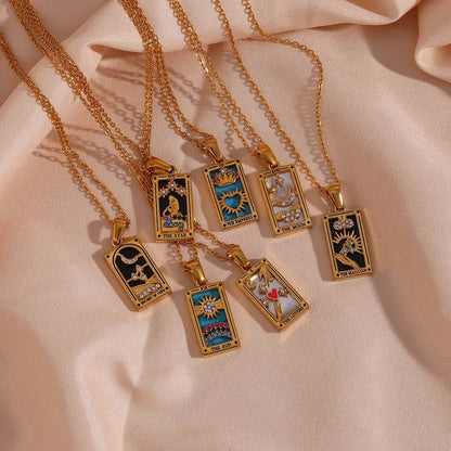 Dainty Tarot Charm Necklaces