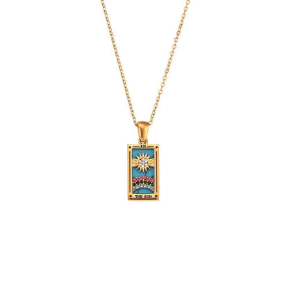 Dainty Tarot Charm Necklaces