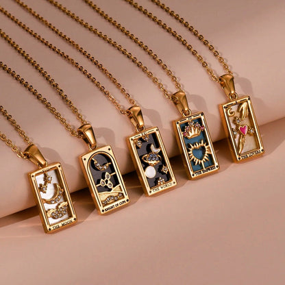 Dainty Tarot Charm Necklaces