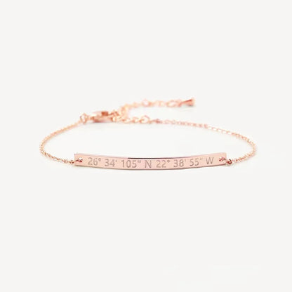 Dainty Thin Engraving Bracelet