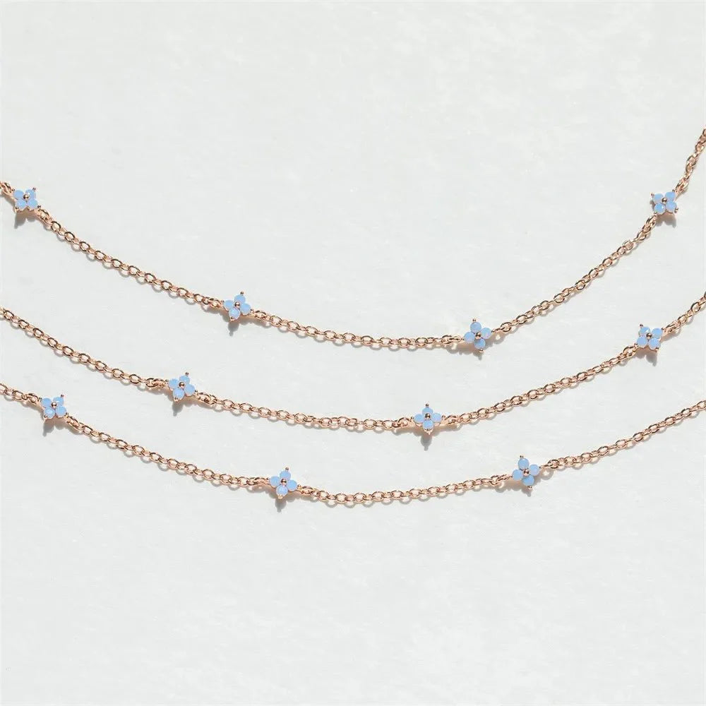 Dainty Tiny Flowers Necklace