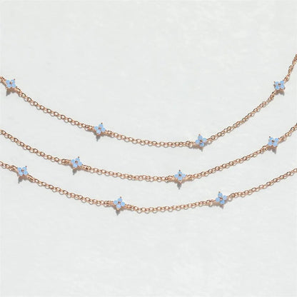 Dainty Tiny Flowers Necklace