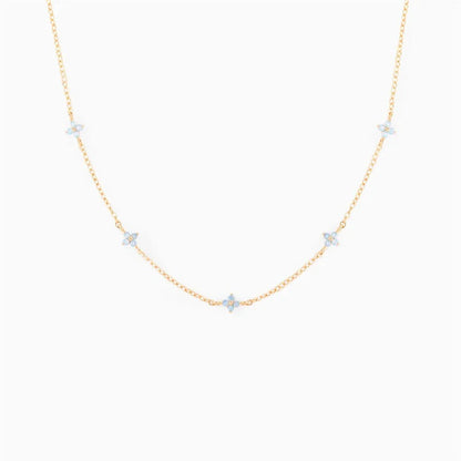 Dainty Tiny Flowers Necklace