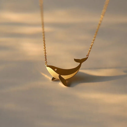 Dainty Whale Necklace