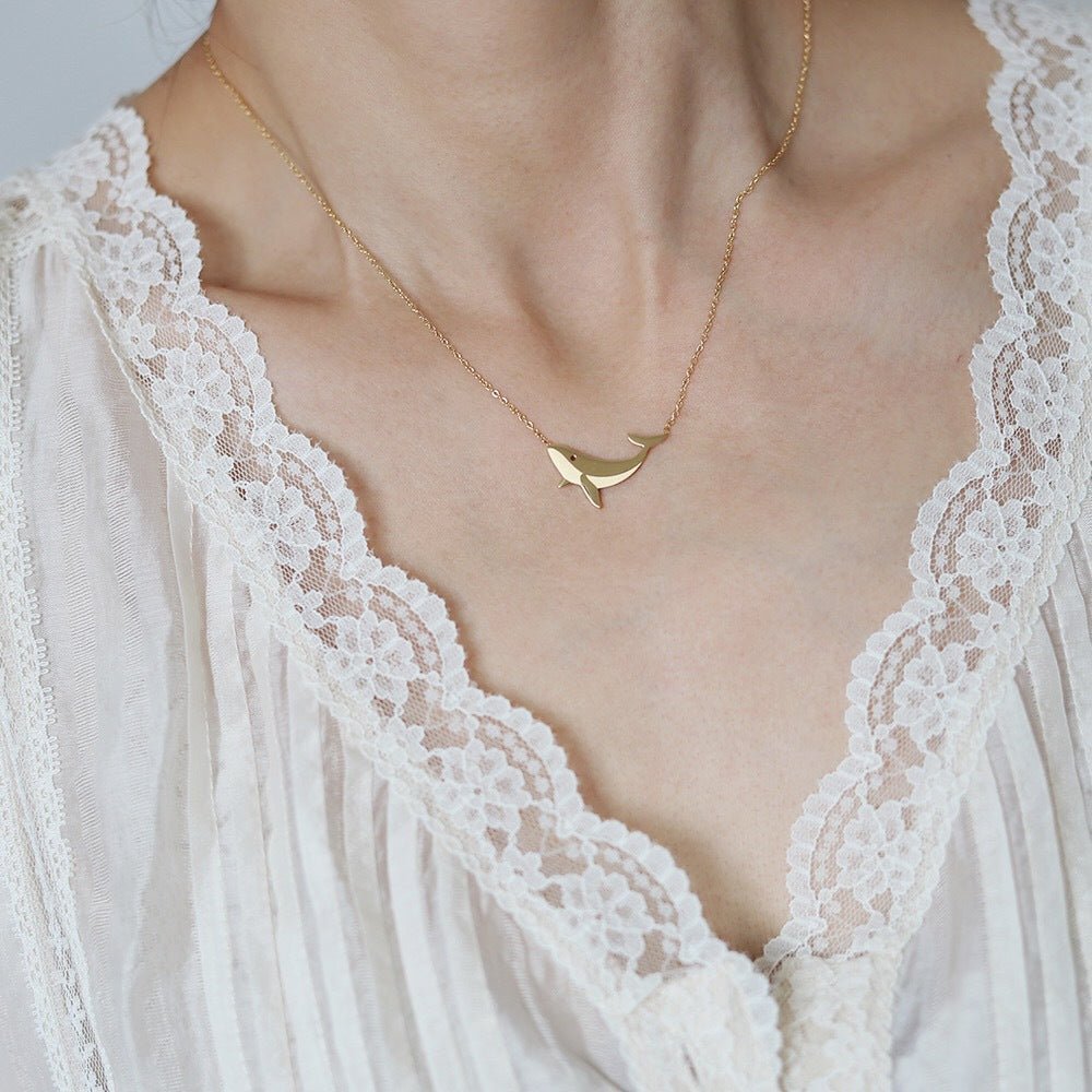 Dainty Whale Necklace
