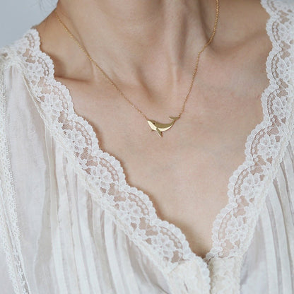 Dainty Whale Necklace