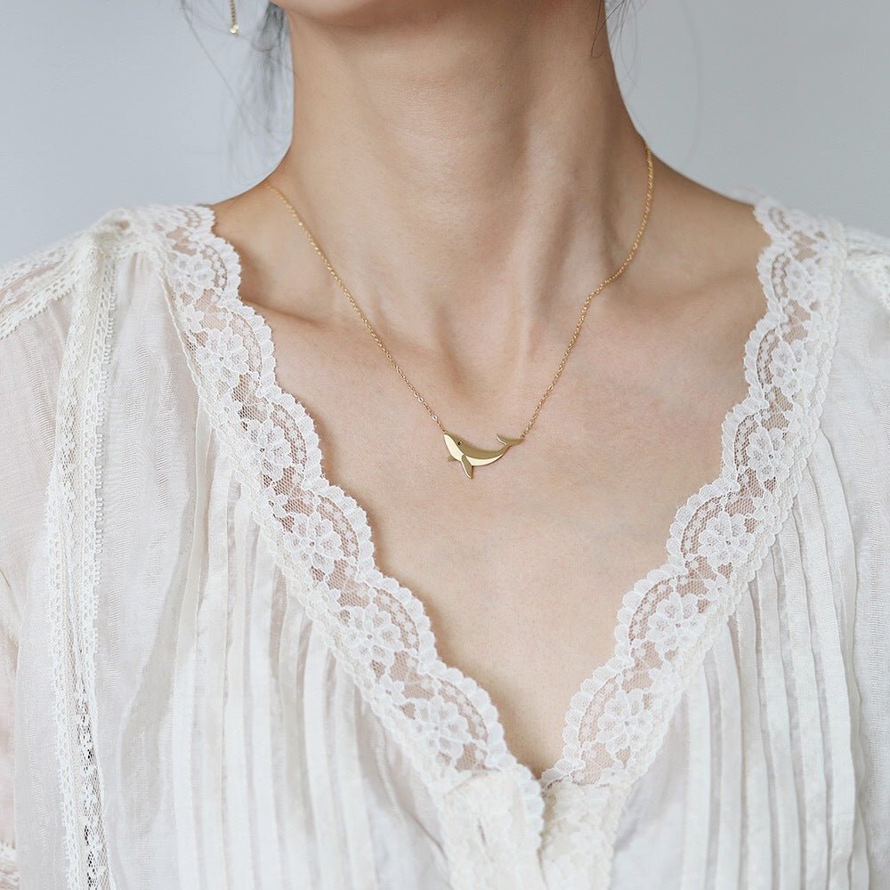 Dainty Whale Necklace