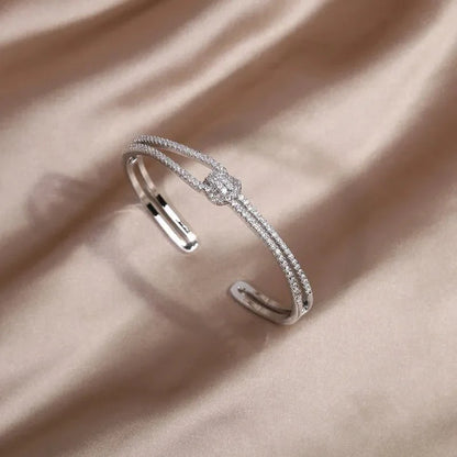 Diamond Knot Cuff Bracelet