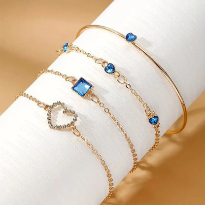 Diamond Statement Bracelet Stacks