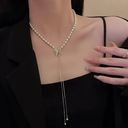 Elegant Adjustable Butterfly Necklace